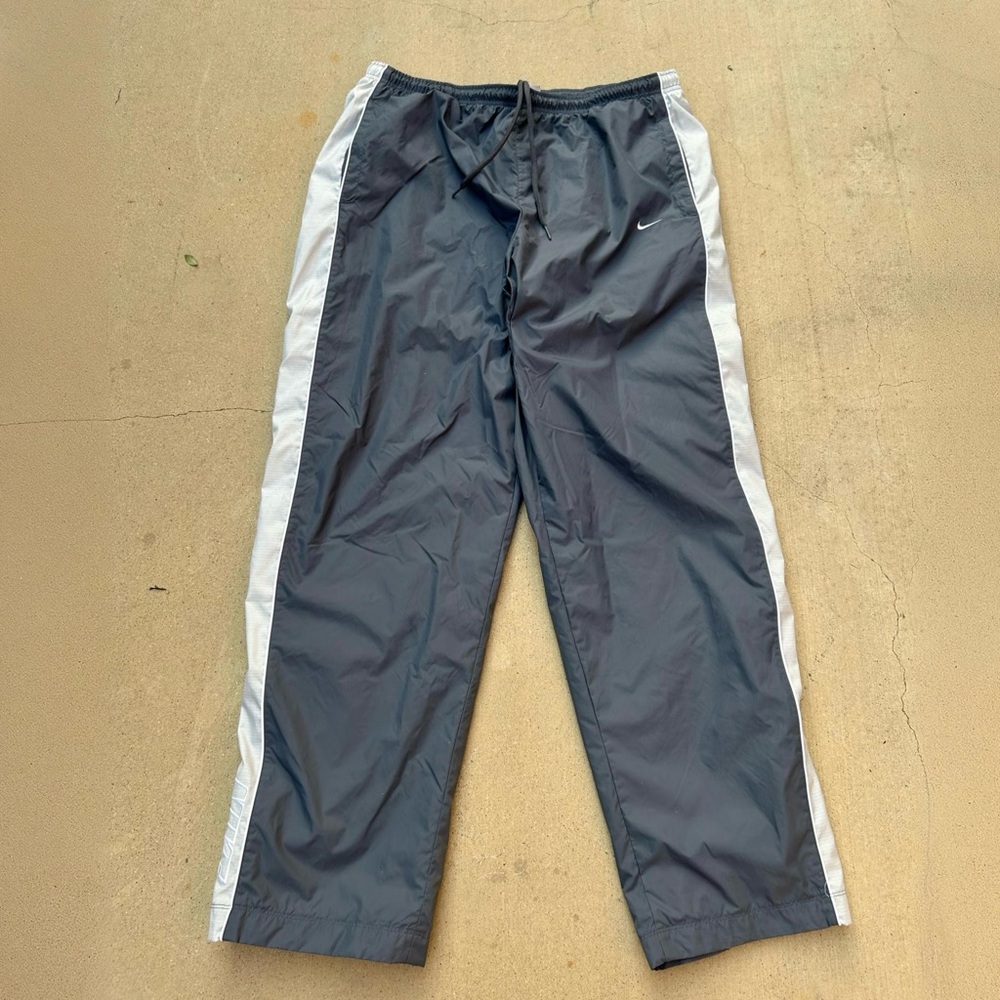Grey Baggy Y2K  Nike Trackpants with ankle zipper